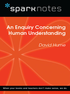 cover image of An Enquiry Concerning Human Understanding (SparkNotes Philosophy Guide)